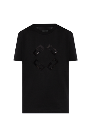 MAX MARA★W'S FARAD S/S T-SHIRT - FARAD 004 112087 Max Mara - FARAD black t-shirt with crystals FARAD - shop
